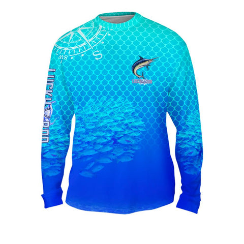 Marlin Chomp Mens Performance Long Sleeve Allover