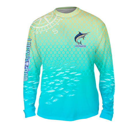 Marlin Chomp Mens Performance Long Sleeve Allover