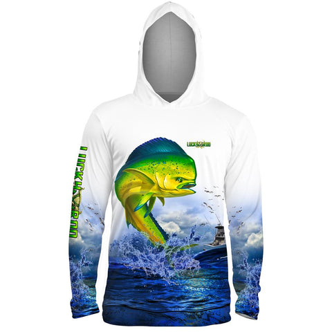 Lucky Day Mahi Mens Performance LS With Hood