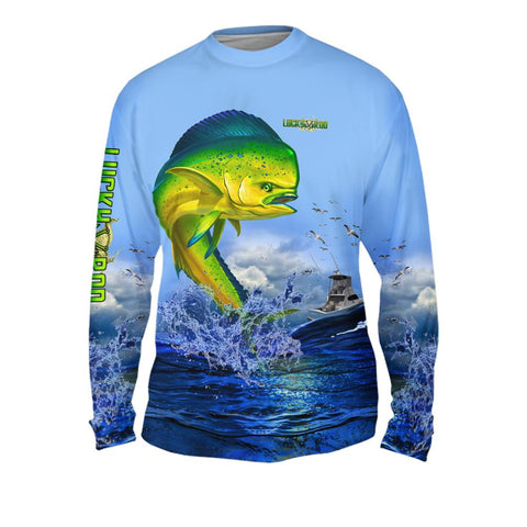 Lucky Day Mahi Mens Performance Long Sleeve Allover