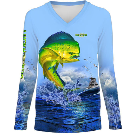 Lucky Day Mahi Womens LS V-Neck