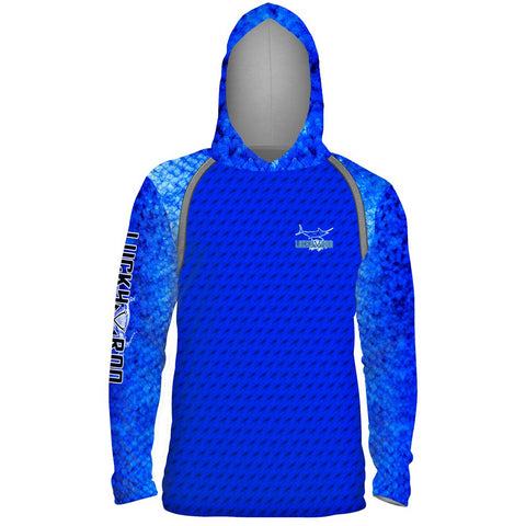 Marlin Fight Shadow Mens Performance LS With Hood