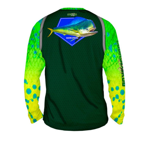 Mahi Fight Shadow Mens Performance Long Sleeve Allover