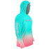 Love To Fish Teal Mens Performance LS With Hood Allover