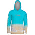 Love To Fish Sand Mens Performance LS With Hood Allover