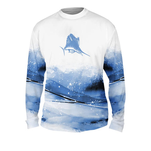 Ocean Cliff Mens Performance Long Sleeve Allover