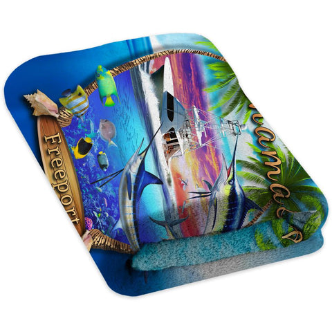 Bahamian Marlin Adventure - Premium & Standard Towel