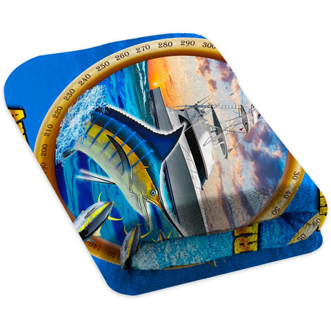 Marlin On The Hunt - Premium & Standard Towel