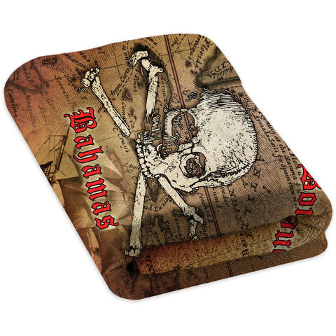 Bad To The Bone Map - Premium & Standard Towel