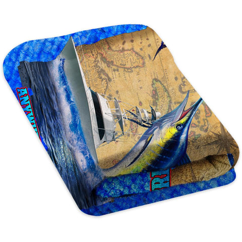 Big Blue Scales Map - Premium & Standard Towel