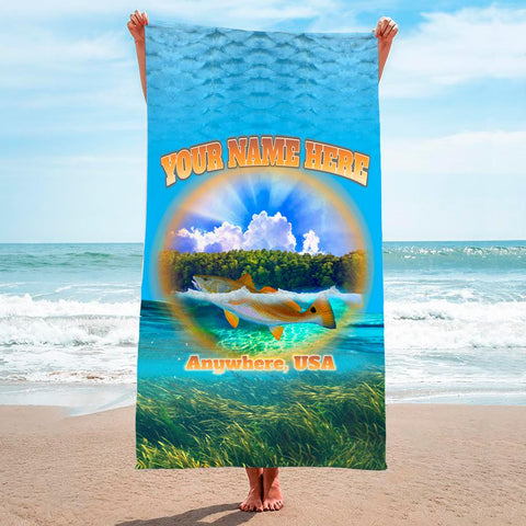 Redfish Glow - Premium & Standard Towel