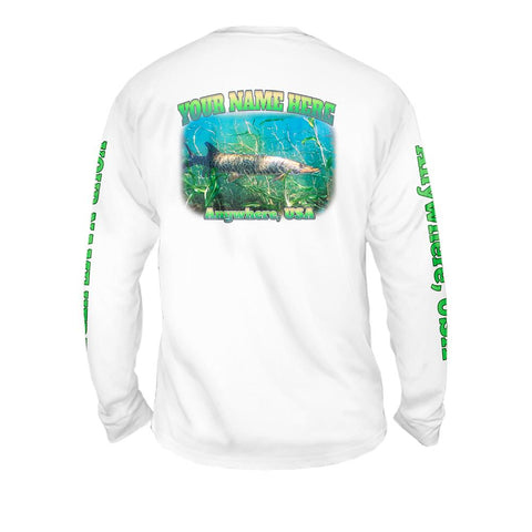 Muskie Life - Free Stock Art - Mens Performance Long Sleeve Spot Print