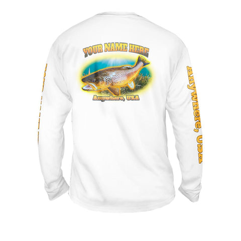 Spotted Trought Quake - Free Stock Art - Mens Performance Long Sleeve Spot Print