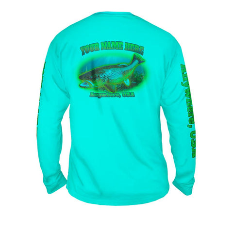 Spotted Trought Quake - Free Stock Art - Mens Performance Long Sleeve Spot Print