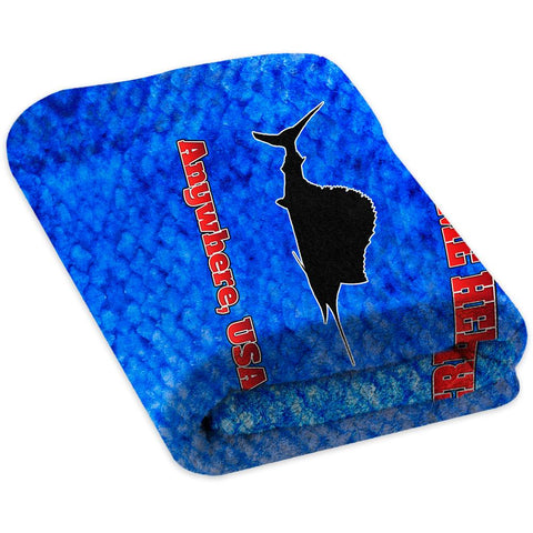 Marlin Skin Blue - Premium & Standard Towel