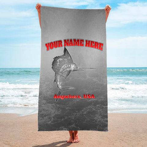 Metallic Marlin Grey - Premium & Standard Towel