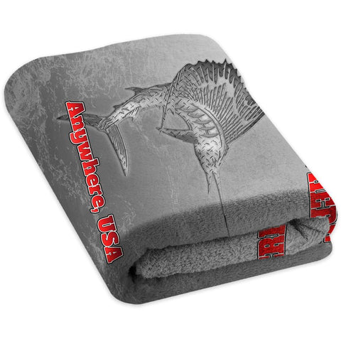 Metallic Marlin Grey - Premium & Standard Towel