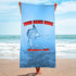 Metallic Marlin Light Blue - Premium & Standard Towel