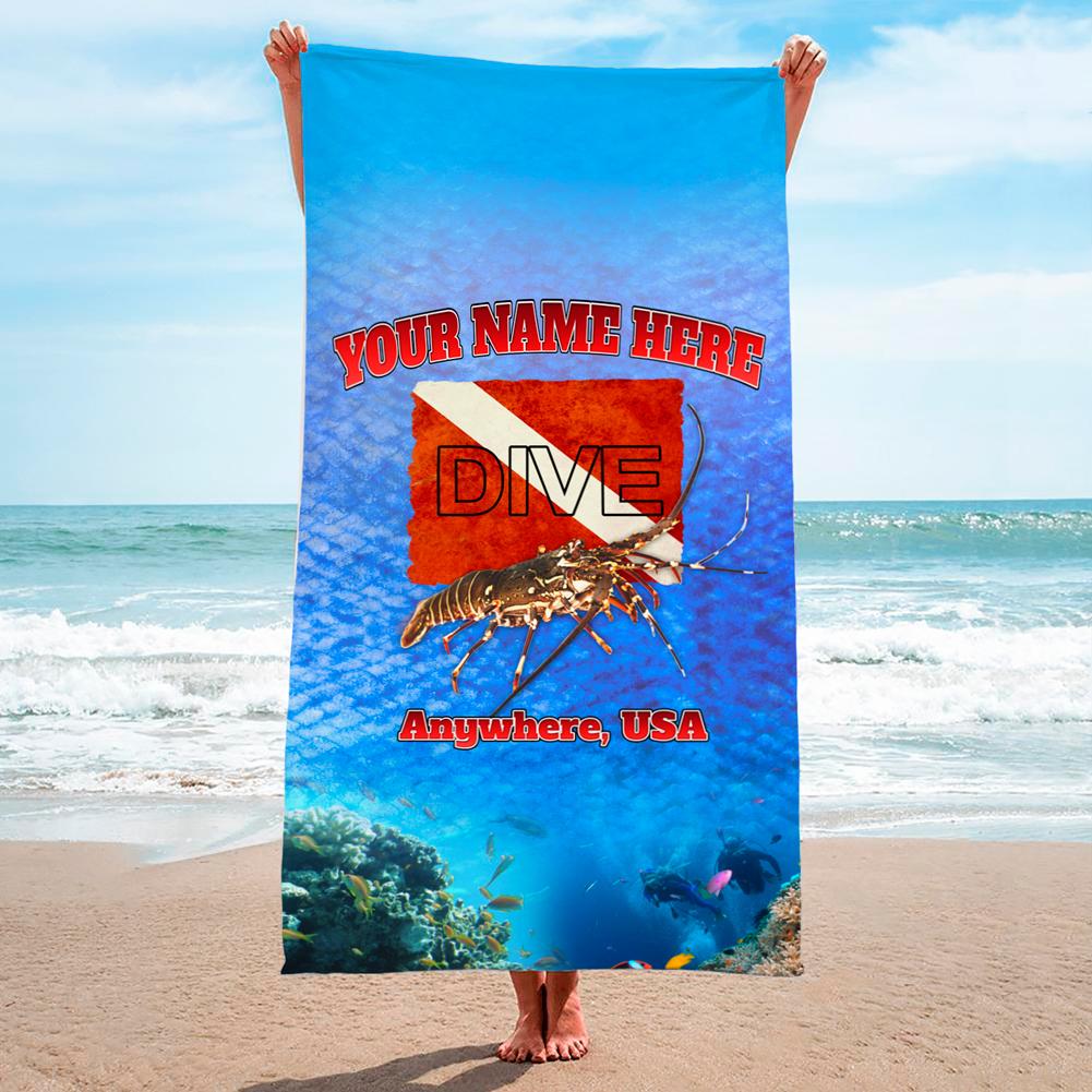 Lobster Dive - Premium & Standard Towel