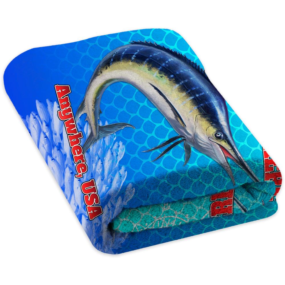 Marlin Chomp Turquise - Premium & Standard Towel
