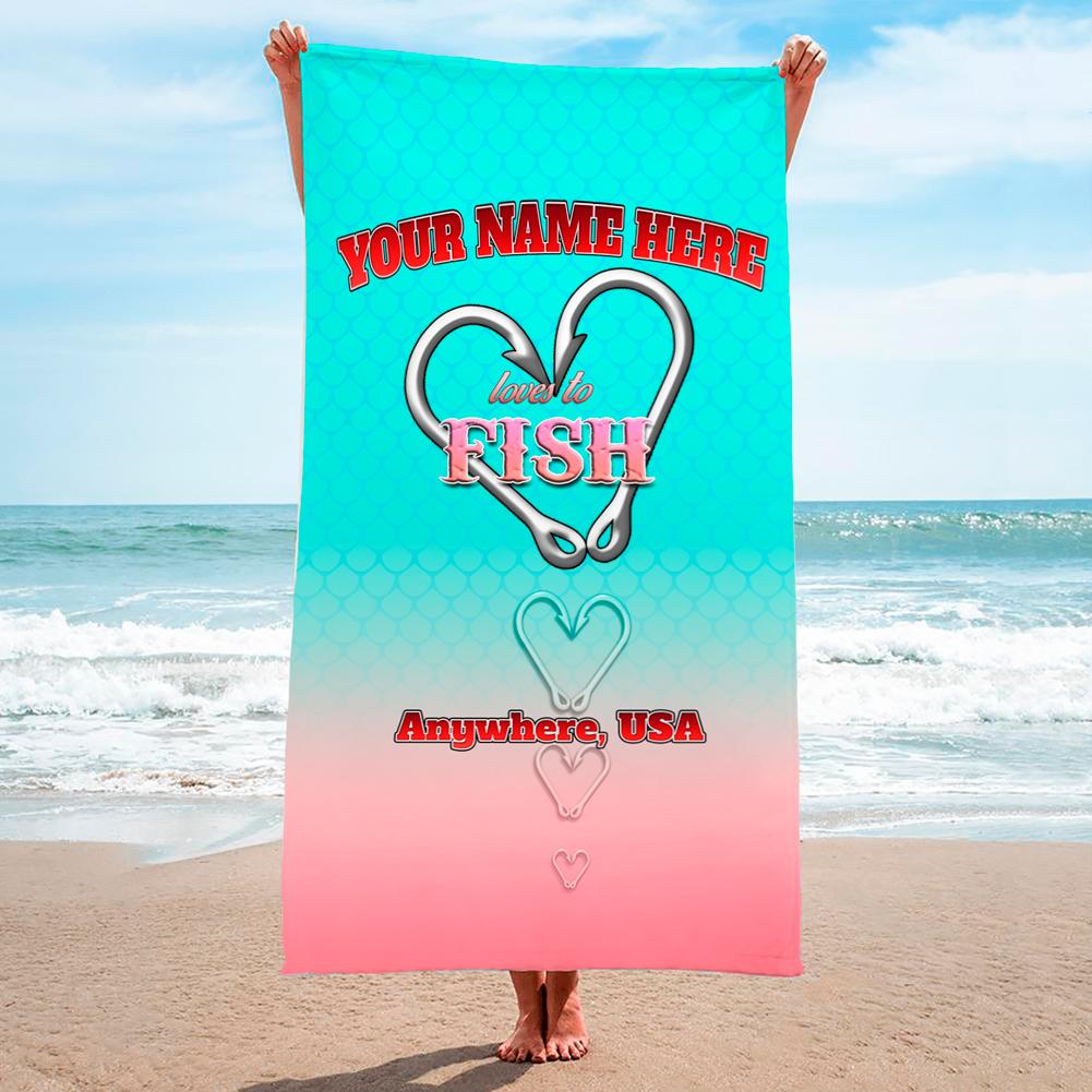 Love To Fish Sand - Premium & Standard Towel