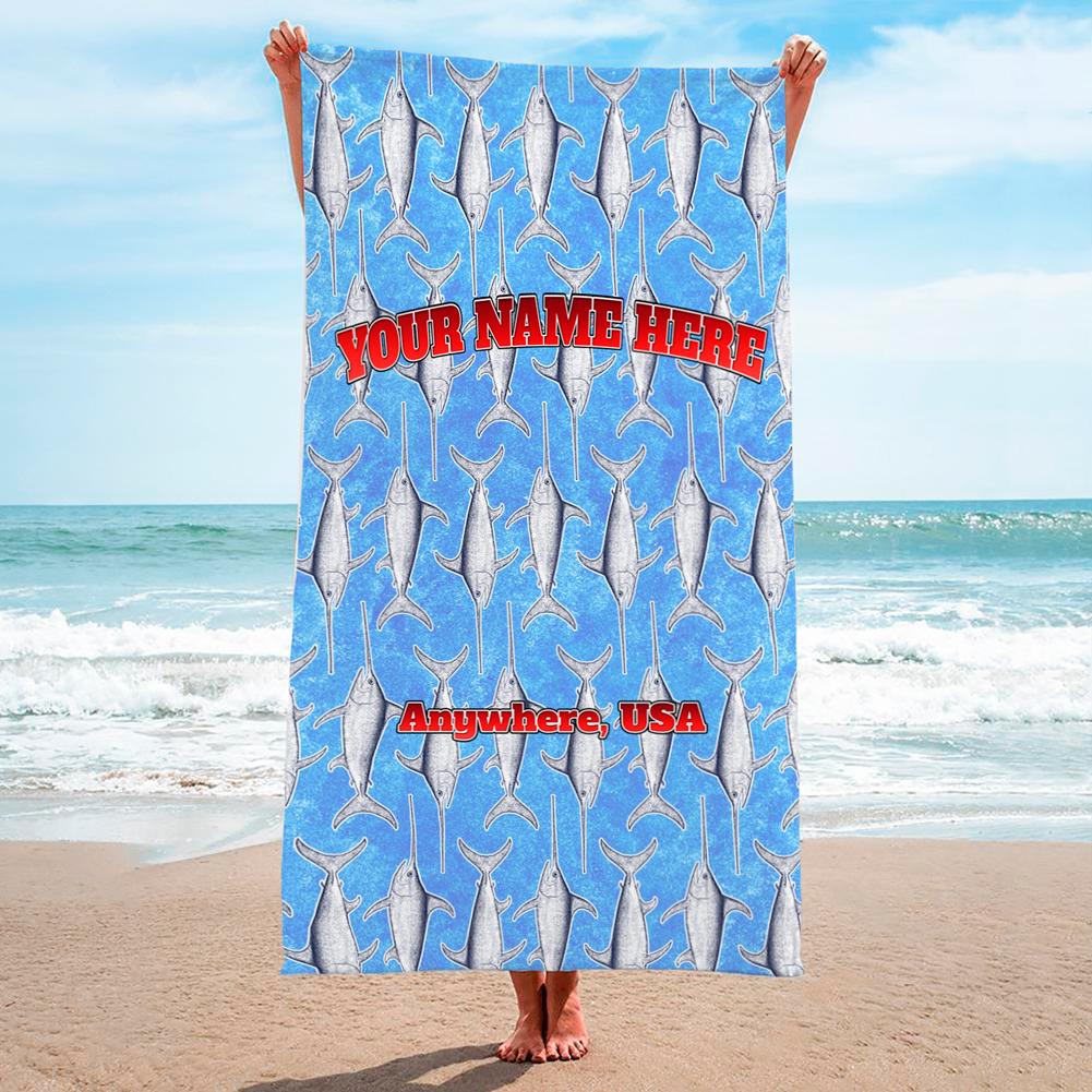 Fishy Fishy Swordfish - Premium & Standard Towel