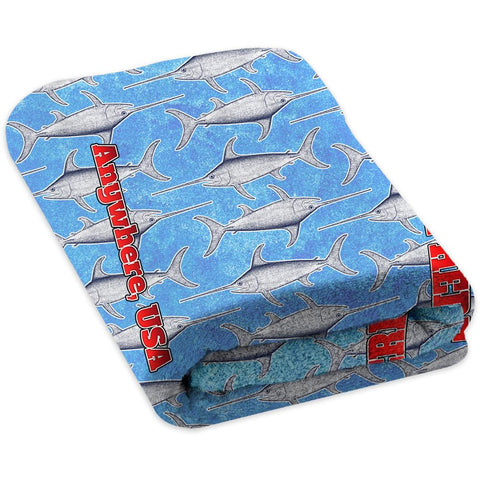 Fishy Fishy Swordfish - Premium & Standard Towel