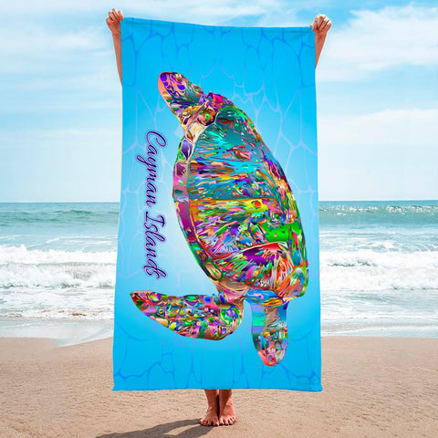 Color Splash Turtle - Premium & Standard Towel