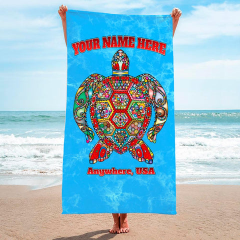 Elegant Turtle - Premium & Standard Towel