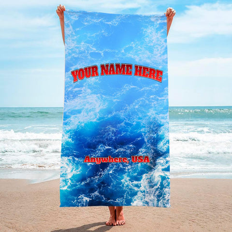 Blue Water Riptide - Premium & Standard Towel