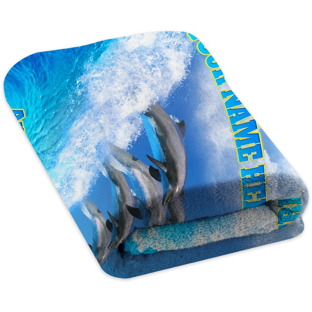 Dolphin Wave Ride - Premium & Standard Towel