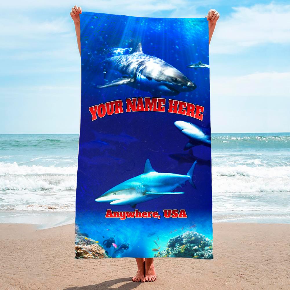 Great White Shark Reef - Premium & Standard Towel