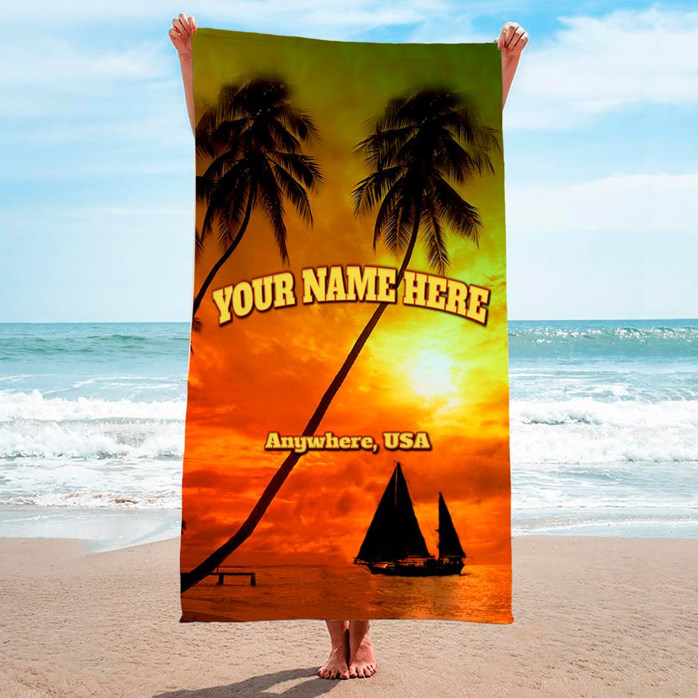 Tropical Sunset - Premium & Standard Towel