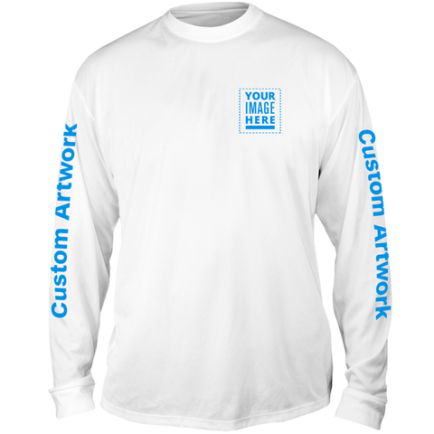 Full Custom Men's Long Sleeve Spot Print - $50 Art Set Up Fee